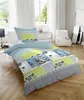 Primera Mako-Satin Bettwäsche 155x220 Karo grün-blau Blumen Produktbild-Vorschau 2