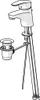 Miscelatore monocomando Hansa per lavabo HANSAMIX 01102283 Anteprima dell’immagine prodotto 3