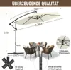 Ombrellone Izrielar 3 m beige con manovella, protezione Anteprima dell’immagine prodotto 2