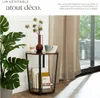 Table d’appoint SWINDON 50x62,5cm - Bois foncé industriel, Voir les images du produit 5