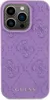 A close-up, top-down view of a purple phone case with a repeating embossed pattern and the brand name at the bottom. Anteprima dell’immagine prodotto