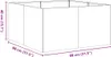vidaXL Pflanzkübel Rostig 80x80x40 cm Wetterfester Stahl Produktbild-Vorschau 7