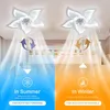 Stropní ventilátor LED, aplikace a dálkové ovládání, Náhled obrázku produktu 3