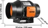 VEVOR Inline kanálový ventilátor, 6 palcov 402 CFM s Náhľad obrázku produktu 9