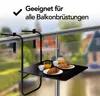 Infinity Goods Balkontafel - Inklapbaar - 60 x 60 CM - Produktbild-Vorschau 5