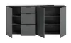 xonox.home Kommode Ray anthrazit Nachbildung 179x86x40 cm Produktbild-Vorschau 3