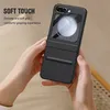 Kožené pouzdro na Samsung Galaxy Z Flip 5 s koženým pantem Náhled obrázku produktu 6