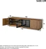 Merax TV-kast met LED-verlichting en 2 kastjes, TV-dressoir Productafbeelding-voorbeeld 10