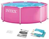 INTEX 28290ND - Pink Metal Frame Pool (244x76cm) Produktbild-Vorschau 6