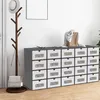 XINZI 20x boxy na topánky antracitovo-biele - stohovateľné, Náhľad obrázku produktu 9