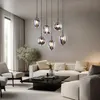 Globo Lighting Hängeleuchte Metall schwarz matt, Glas Produktbild-Vorschau 4