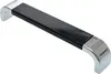 Möbelgriff BA 160mm Küchengriff Chrom & Schwarz Produktbild-Vorschau 1