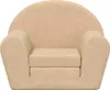 vidaXL Schlafsofa für Kinder Creme Weicher Plüsch Produktbild-Vorschau 3