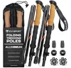 A set of four folding trekking poles with accessories, presented on a white background. Náhled obrázku produktu