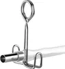 Close-up of a metal clamp attached to a clear plastic tube. Produktbild-Vorschau