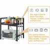 Verstellbares Mikrowellenregal, 2-Stufig Erweiterbares Produktbild-Vorschau 3