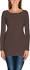 Alkato Damen Langarm Longshirt  Langarmshirt Tunika Basic Produktbild-Vorschau 1