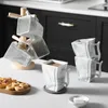 MALACASA sada hrnků, 6dílný porcelánový hrnek na kávu, Náhled obrázku produktu 7