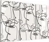 DEQORI Glasbild Echtglas 3x50x100 cm 'Linien formen Produktbild-Vorschau 1