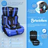 A car seat with dimensions and feature callouts. Náhľad obrázku produktu