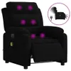 Massagesessel Elektrisch Schwarz Samt , Klassische Sessel Produktbild-Vorschau 2