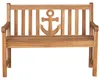 Teakholz Garten-/Balkonsitzbank - bene living - Anker 120 Produktbild-Vorschau 2