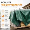 TK Gruppe Timo Klingler 4x5 m plachta zelená, ako ochranná Náhľad obrázku produktu 3