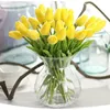 Gefälschte Blume Tulpe,Real Touch,Gelb Produktbild-Vorschau 4