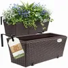 CASARIA® Blumenkasten 2er Set 11 Liter Montagehalterung Produktbild-Vorschau 1