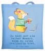 Mr. & Mrs. Panda Tote Bag Grafikerin Herz - Sky Blue - Produktbild-Vorschau 1