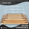 3-teiliges Schneidebrett Set aus Bambus Holz – Groß, Produktbild-Vorschau 5