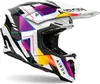 A motocross helmet with a colorful geometric design. Podgląd zdjęcia produktu