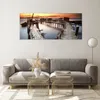 Bilder auf glas - Brücke Boot Meer - 120x50cm - Glasbilder Produktbild-Vorschau 7