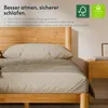 FLEXISPOT Massivholzbett 160x200cm aus Gummibaumholz, Produktbild-Vorschau 4