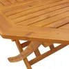 vidaXL Table de jardin pliante Ø110x75 cm Bois massif Voir les images du produit 11