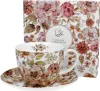 DUO FLORAL Jumbobecher 470 ml PASTEL FLOWERS mit Produktbild-Vorschau 1