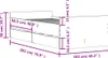 vidaXL Bettgestell mit Schubladen Weiß 100x200 cm Produktbild-Vorschau 7