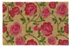 Relaxdays Fußmatte Kokos, Rosen-Motiv, Fußabtreter 40x60 Produktbild-Vorschau 1