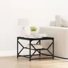 Tavolino da salotto vidaXL nero effetto rovere 51 x 50 x 40 Anteprima dell’immagine prodotto 2