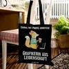 Mr. & Mrs. Panda Shopping Tasche Grafikerin Leidenschaft - Produktbild-Vorschau 2