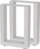 Two white metal table legs. Náhled obrázku produktu
