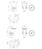 Set mit Möbelrollen Ø 40 mm, drehbar, ohne Bremse, Produktbild-Vorschau 2