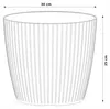 Blumentopf Rund, Gerillter Blumentopf, Blumenabdeckung Ø 30 Produktbild-Vorschau 2