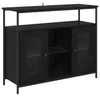 vidaXL Kredens o wyglądzie czarnego dębu 100 x 35 x 80 cm Podgląd zdjęcia produktu 2