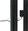vidaXL Schwarzes Einzeltor für Zäune 300 x 75 cm Produktbild-Vorschau 2