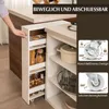 GOPLUS 13 cm breites Nischenregal mit Rollen, 4 Ebenen Produktbild-Vorschau 5