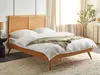 BELIANI Bett Braune Esche Holzoptik MDF-Platte mit Produktbild-Vorschau 2