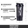 GORILLA SPORTS® Protein Shaker - 500ml, mit Pulverfach und Produktbild-Vorschau 7