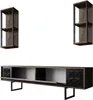 A TV stand and two wall shelves against a white background. Anteprima dell’immagine prodotto