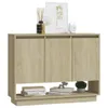 The Living Store Sideboard Sonoma-Eiche 97x31x75 cm Produktbild-Vorschau 4